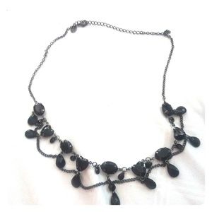 Adjustable black necklace